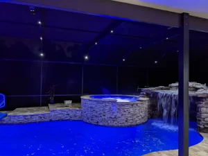 pool enclosure lighting